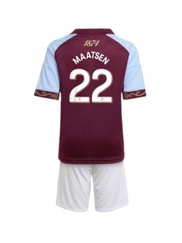 Aston Villa Ian Maatsen #22 Dječji Domaci Dres kompleti 2025-26 Kratak Rukavima (+ kratke hlače)